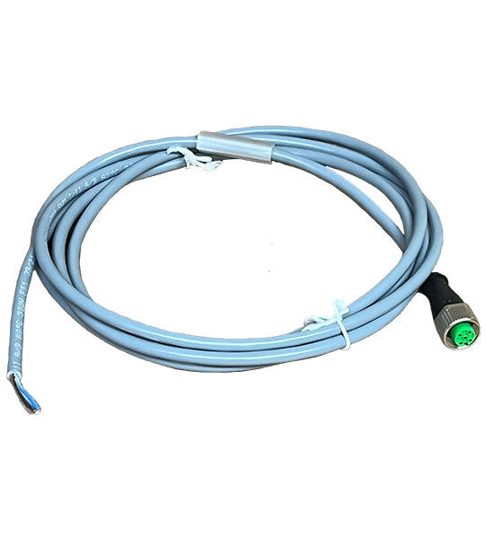 CABLE WITH M12 STRAIGHT CONNECTOR, 2M LG..